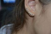 Ear Cuff Dourado com Zircônia